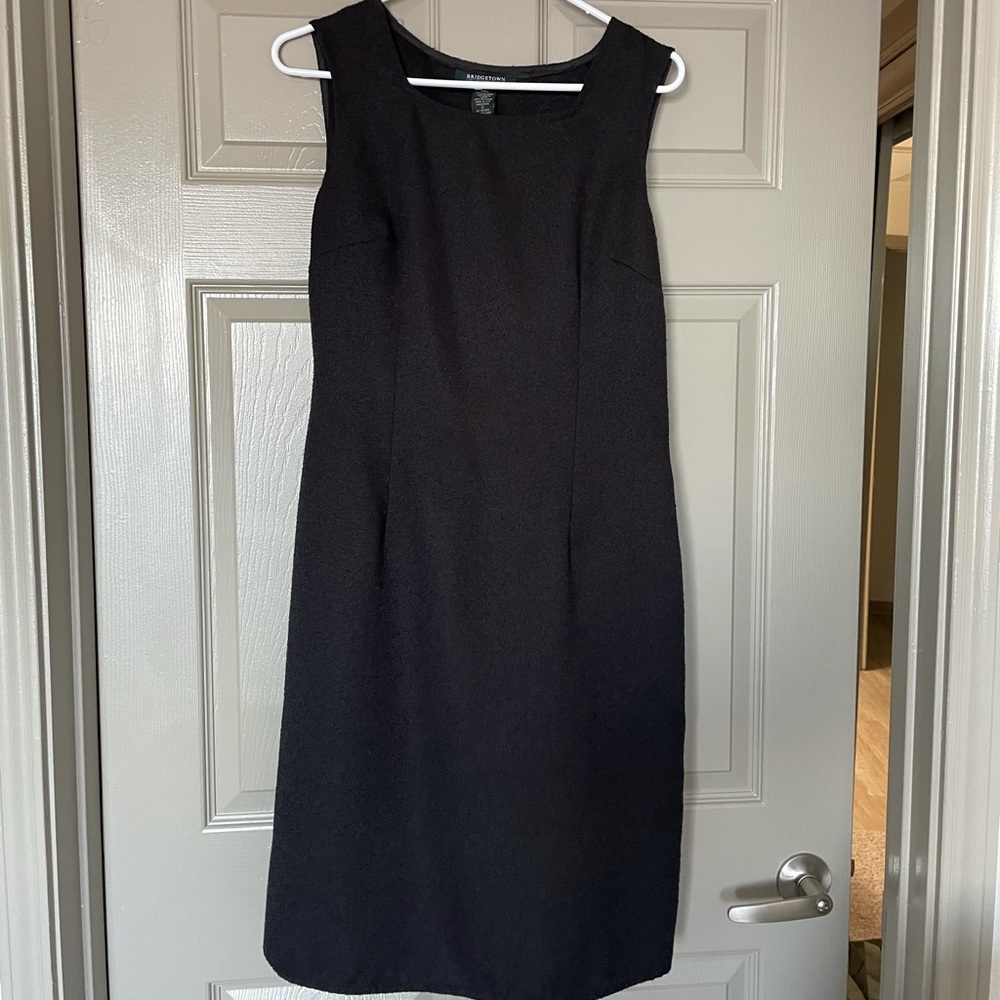 Black midi business dress